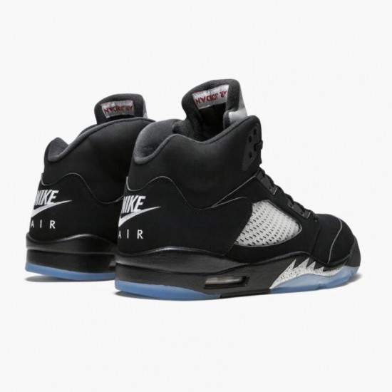 Air Jordan 5 Retro Black Metallic Black/Metallic Silver 845035-003