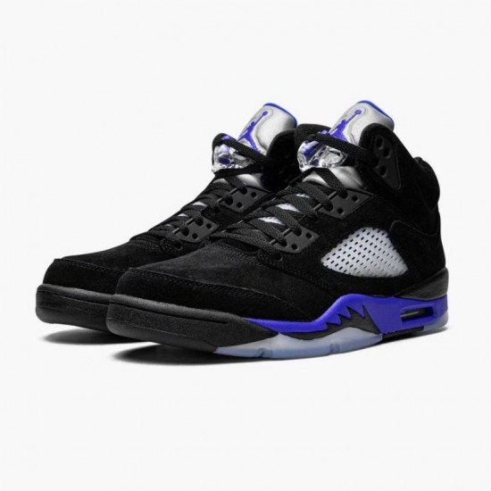 Air Jordan 5 Retro Racer Blue With Black Blue Black/Racer Blue/Reflective Silver CT4838-004