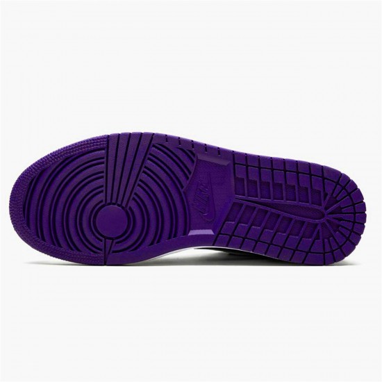 553558-125 Jordan 1 Low Court Purple Jordan Scarpe Donna/Uomo