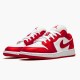 553560-611 Jordan 1 Low Gym Red White Jordan Scarpe Donna/Uomo