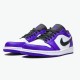 553558-500 Jordan 1 Low Court Purple White Jordan Scarpe Donna/Uomo