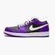 553558-501 Jordan 1 Low Court Purple Black Jordan Scarpe Donna/Uomo