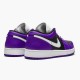 553558-501 Jordan 1 Low Court Purple Black Jordan Scarpe Donna/Uomo