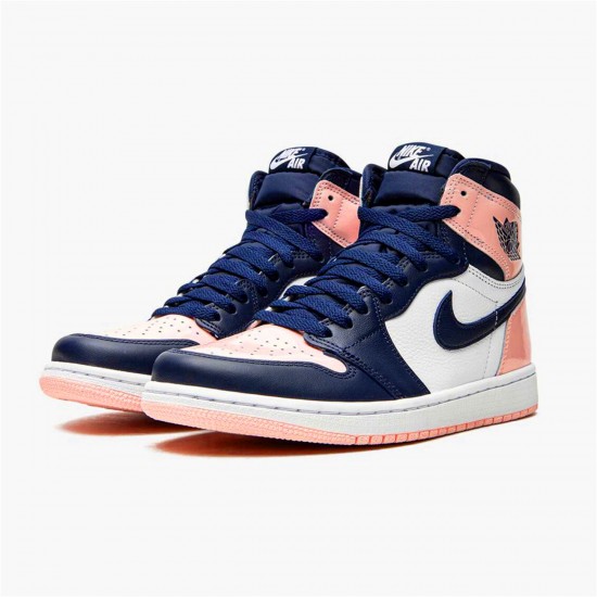 DD9335-641 Jordan 1 Retro High OG Atmosphere Jordan Scarpe Donna/Uomo