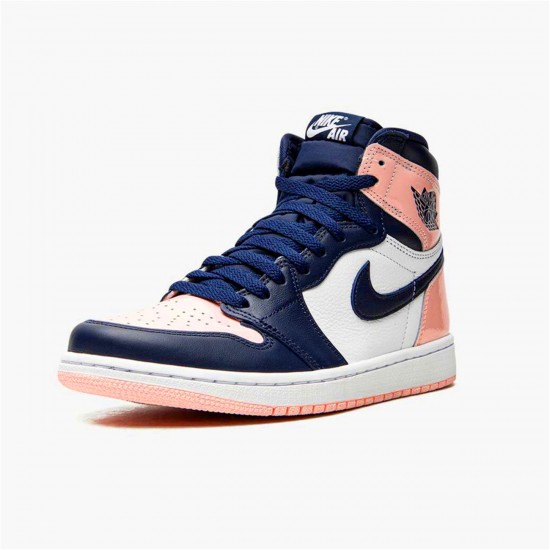 DD9335-641 Jordan 1 Retro High OG Atmosphere Jordan Scarpe Donna/Uomo