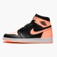 555088-081 Jordan 1 Retro High Black Crimson Tint Jordan Scarpe Donna/Uomo