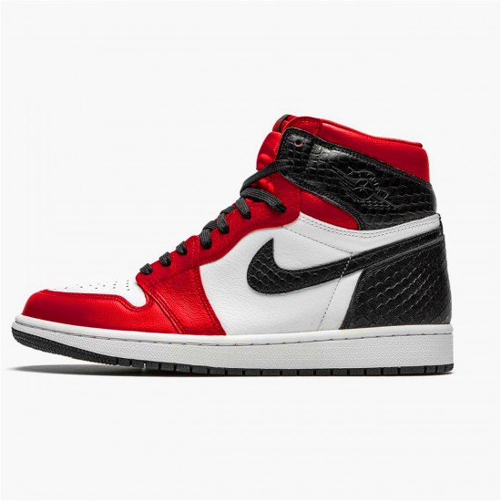 CD0461-601 Jordan 1 Retro High Satin Snake Chicago Jordan Scarpe Donna/Uomo