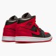 554724-074 Jordan 1 Mid Banned (2020) Jordan Scarpe Donna/Uomo