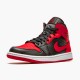 554724-074 Jordan 1 Mid Banned (2020) Jordan Scarpe Donna/Uomo