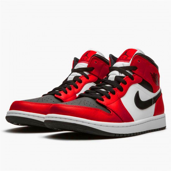 554724-069 Jordan 1 Mid Chicago Toe Jordan Scarpe Donna/Uomo