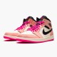 852542-801 Jordan 1 Mid Crimson Tint Jordan Scarpe Donna/Uomo