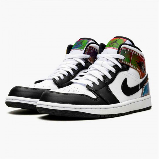 DM7802-100 Jordan 1 Mid Heat Reactive Jordan Scarpe Donna/Uomo