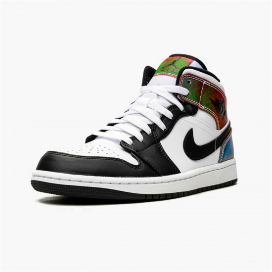 DM7802-100 Jordan 1 Mid Heat Reactive Jordan Scarpe Donna/Uomo