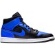 554724-077 Jordan 1 Mid Hyper Royal Tumbled Leather Jordan Scarpe Donna/Uomo