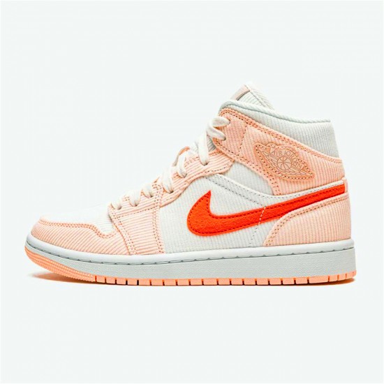 DA8009-108 Jordan 1 Mid SE Corduroy Sail Jordan Scarpe Donna/Uomo