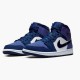 554724-445 Jordan 1 Mid Obsidian Sanded Purple Jordan Scarpe Donna/Uomo