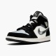 852542-011 Jordan 1 Mid Satin Grey Toe Jordan Scarpe Donna/Uomo