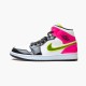 CZ9834-100 Jordan 1 Mid White Black Cyber Pink Jordan Scarpe Donna/Uomo