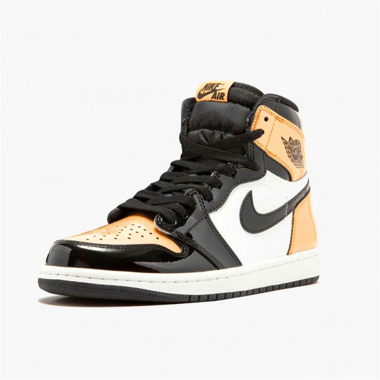 861428-007 Jordan 1 Retro High NRG Patent Gold Toe Jordan Scarpe Donna/Uomo