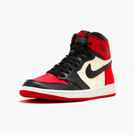 555088-610 Jordan 1 Retro High Bred Toe Jordan Scarpe Donna/Uomo