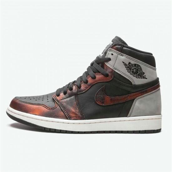 555088-033 Jordan 1 Retro High Light Army Rust Shadow Patina Jordan Scarpe Donna/Uomo