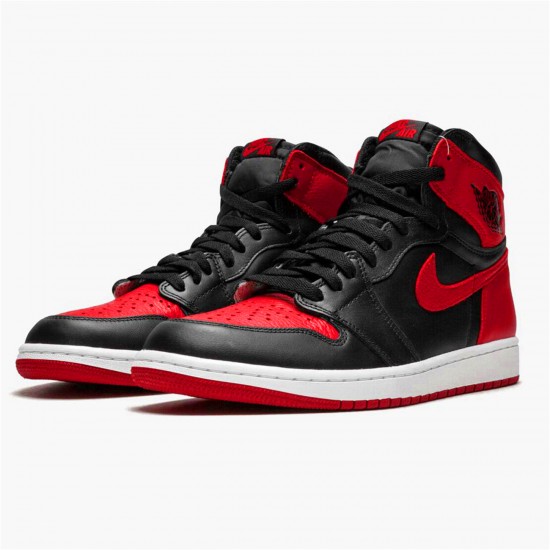 555088-001 Jordan 1 Retro High Bred Banned (2016) Jordan Scarpe Donna/Uomo