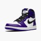 555088-500 Jordan 1 Retro High Court Purple White Jordan Scarpe Donna/Uomo