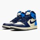 555088-140 Jordan 1 Retro High Obsidian UNC Jordan Scarpe Donna/Uomo