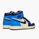 555088-140 Jordan 1 Retro High Obsidian UNC Jordan Scarpe Donna/Uomo