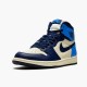 555088-140 Jordan 1 Retro High Obsidian UNC Jordan Scarpe Donna/Uomo