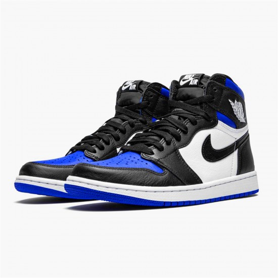 555088-041 Jordan 1 Retro High Royal Toe Jordan Scarpe Donna/Uomo