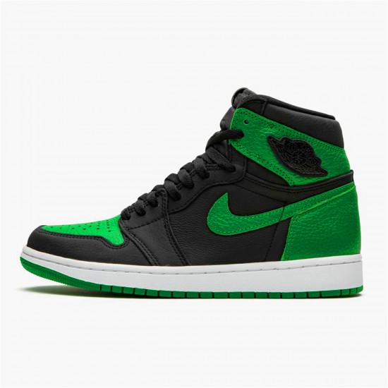 555088-030 Jordan 1 Retro High Pine Green Black Jordan Scarpe Donna/Uomo