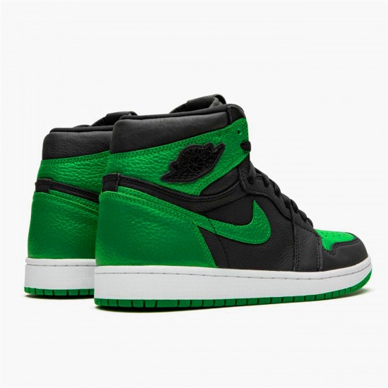 555088-030 Jordan 1 Retro High Pine Green Black Jordan Scarpe Donna/Uomo