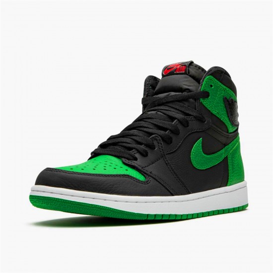 555088-030 Jordan 1 Retro High Pine Green Black Jordan Scarpe Donna/Uomo