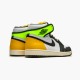 555088-118 Jordan 1 Retro High White Black Volt University Gold Jordan Scarpe Donna/Uomo