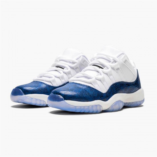 CD6847-102 Jordan 11 Retro Low Snake Navy (2019) Jordan Scarpe Uomo