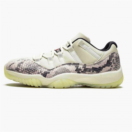 CD6846-002 Jordan 11 Retro Low Snake Light Bone Jordan Scarpe Donna/Uomo