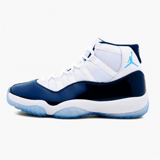 378037-123 Jordan 11 Retro UNC Win Like 82 Jordan Scarpe Uomo