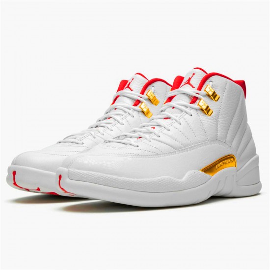 130690-107 Jordan 12 Retro FIBA (2019) Jordan Scarpe Donna/Uomo