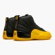 130690-070 Jordan 12 Retro Black University Gold Jordan Scarpe Uomo