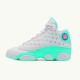 439358-100 Jordan 13 Retro White Soar Green Pink Jordan Scarpe Donna