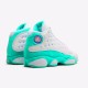 439358-100 Jordan 13 Retro White Soar Green Pink Jordan Scarpe Donna