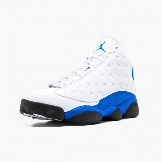 414571-117 Jordan 13 Retro White Hyper Royal Black Jordan Scarpe Uomo