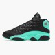 414571-030 Jordan 13 Retro Black Island Green Jordan Scarpe Uomo