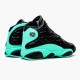 414571-030 Jordan 13 Retro Black Island Green Jordan Scarpe Uomo