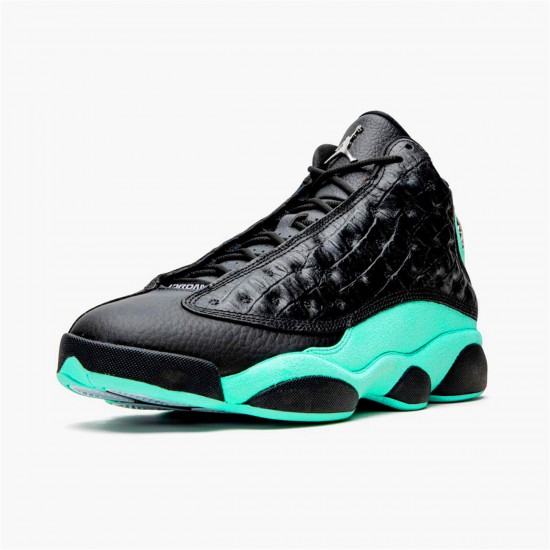 414571-030 Jordan 13 Retro Black Island Green Jordan Scarpe Uomo