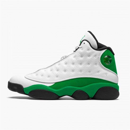 DB6537-113 Jordan 13 Retro White Lucky Green Jordan Scarpe Uomo