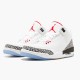 923096-101 Jordan 3 Retro Free Throw Line White Cement Jordan Scarpe Uomo