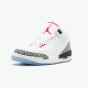 923096-101 Jordan 3 Retro Free Throw Line White Cement Jordan Scarpe Uomo