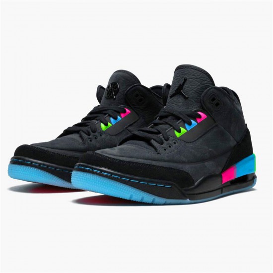 AT9195-001 Jordan 3 Retro Quai 54 (2018) Jordan Scarpe Donna/Uomo